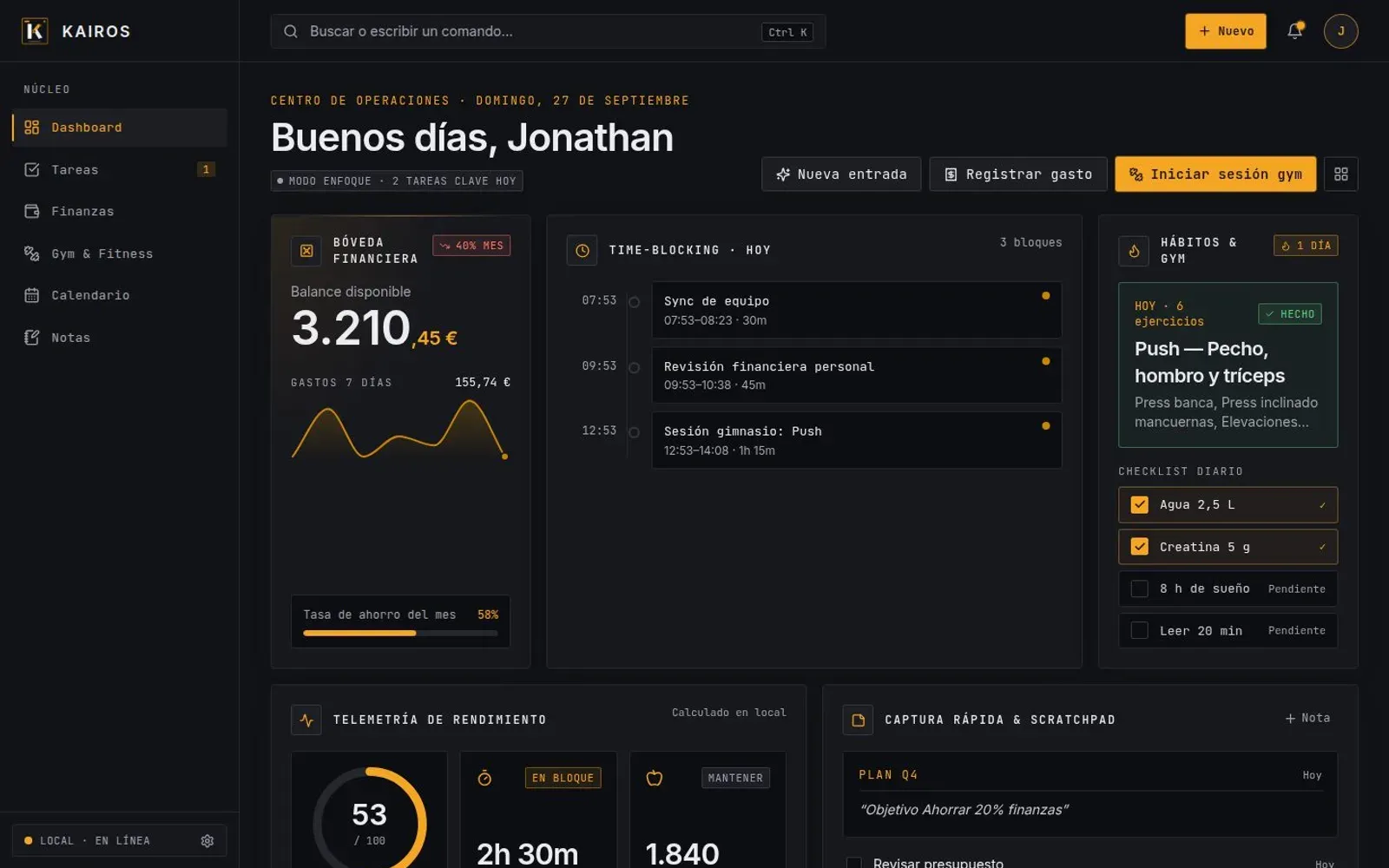 Kairos screenshot