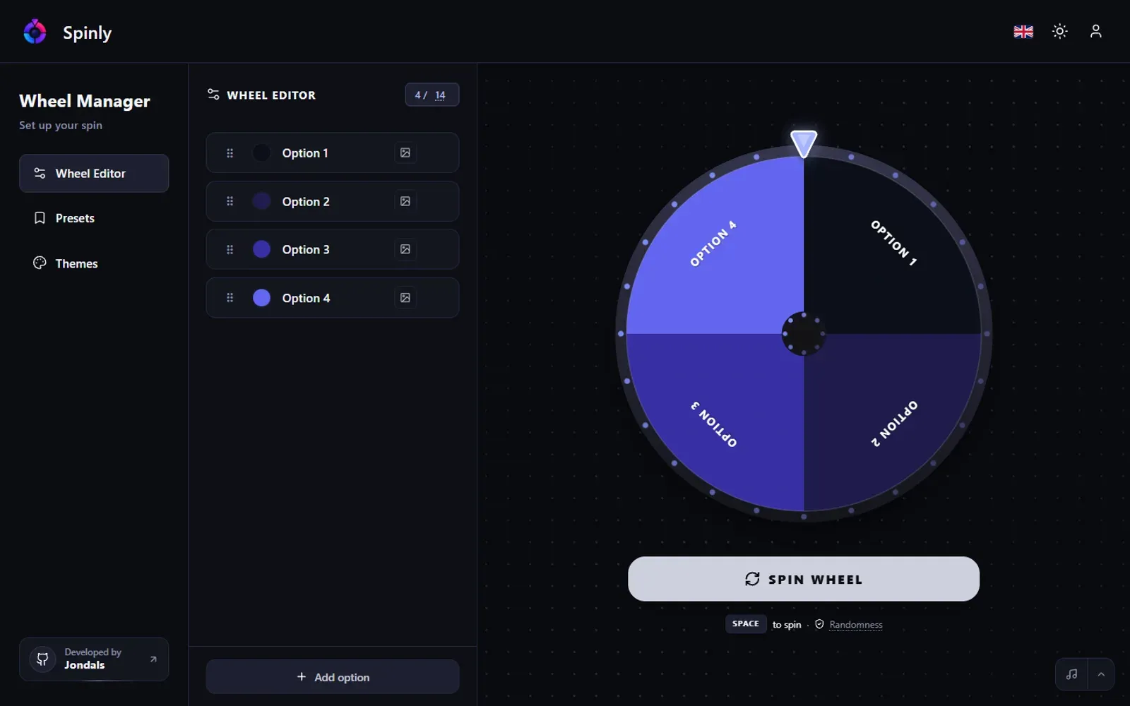 Spinly screenshot